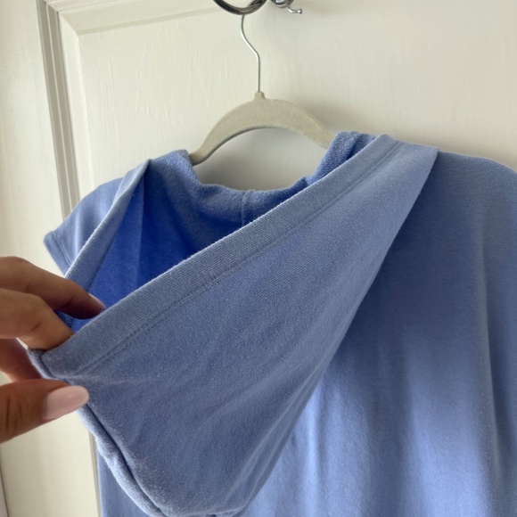 Flirtitude Active Blue Lace-Up Hoodie Dress Size S - Picture 8 of 8